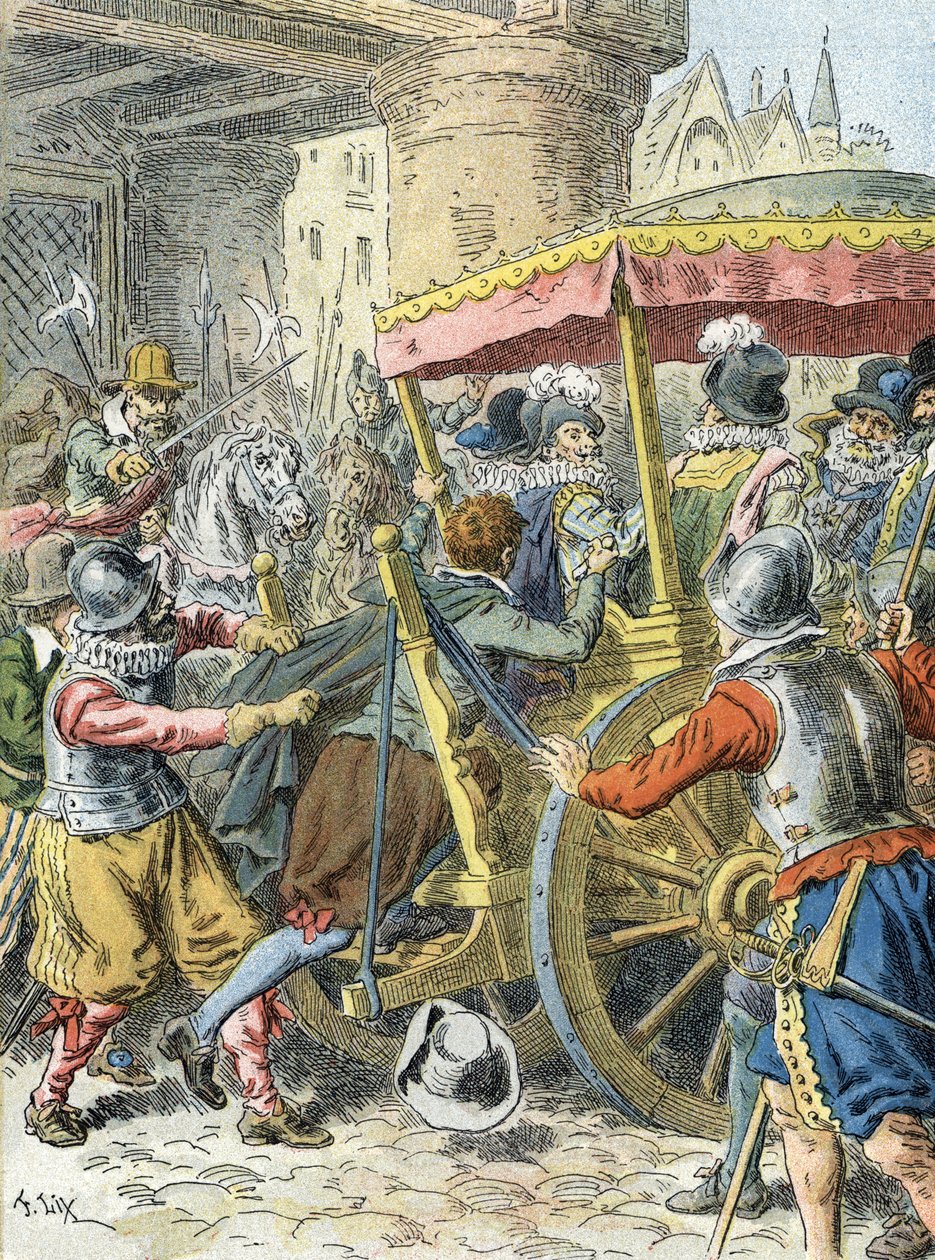 Assassinat du roi Henri IV (1610) - Frederic Theodore (after) Lix