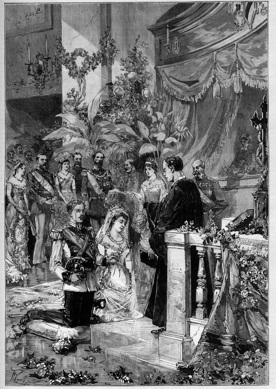 Mariage luthérien du prince Gustave de Suède (Oscar Gustaf Adolf) - Frederic de Haenen