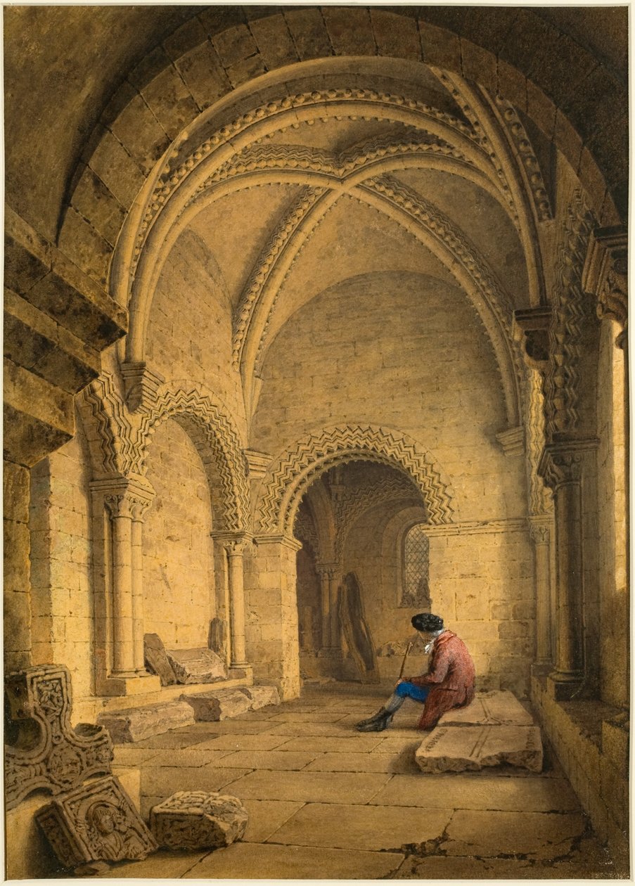 La chapelle dans le vieux château, Newcastle upon Tyne - Frederick Mackenzie