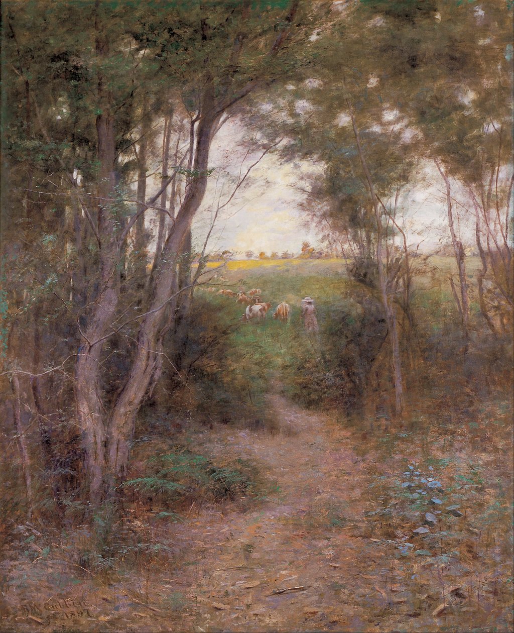 Une clairière de ti-trees - Frederick McCubbin