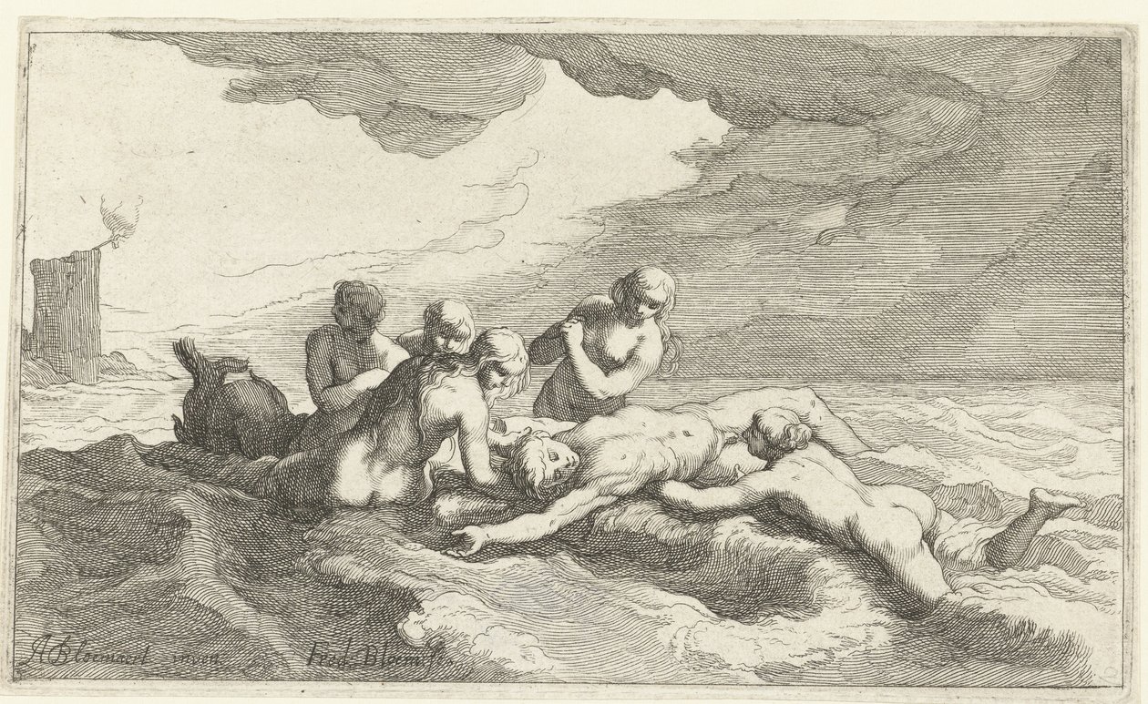 Héro et Léandre - Frederick Bloemaert