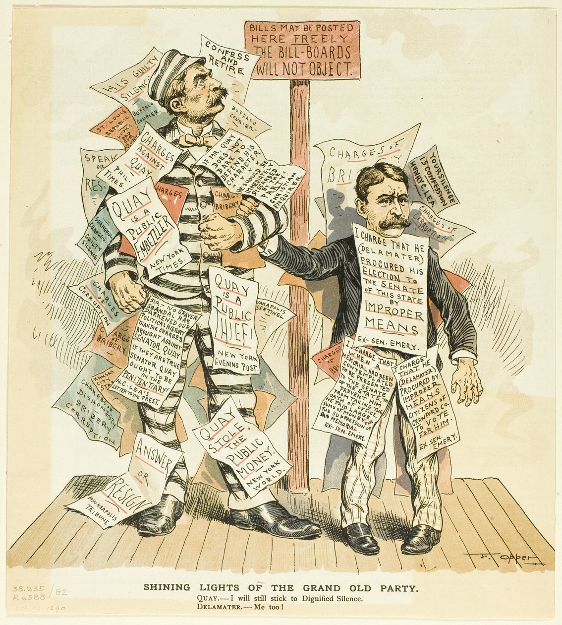 Les lumières brillantes du Grand Old Party - Frederick Burr Opper