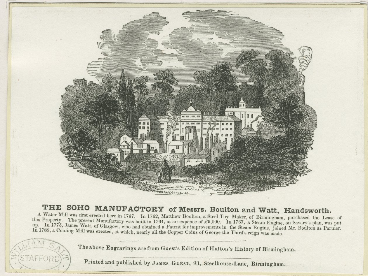 Manufactory de Soho : gravure sur bois - Frederick Calvert