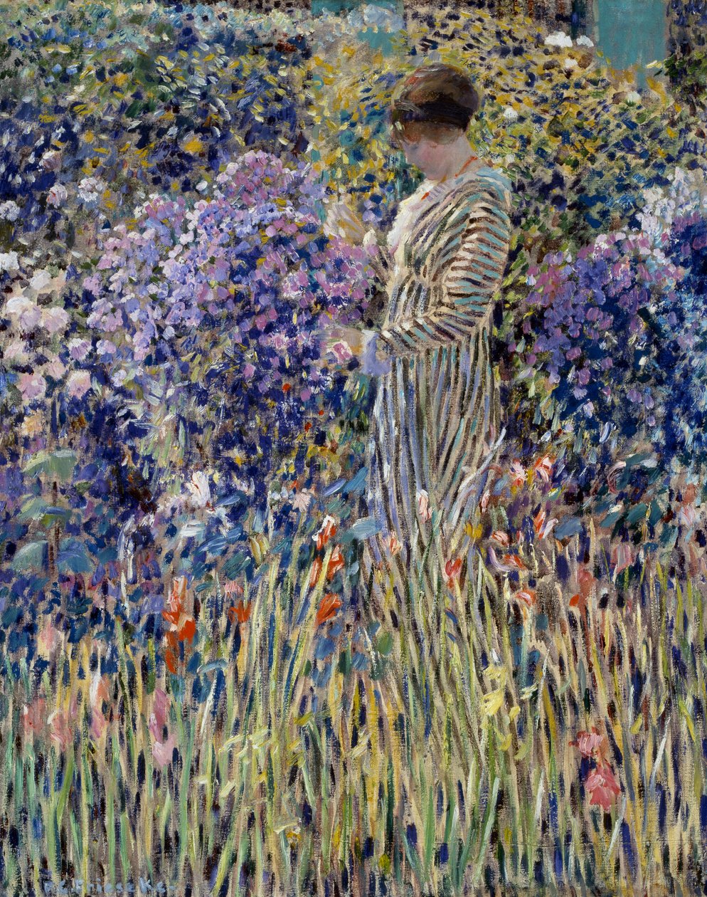 Femme dans un jardin, vers 1912 - Frederick Carl Frieseke
