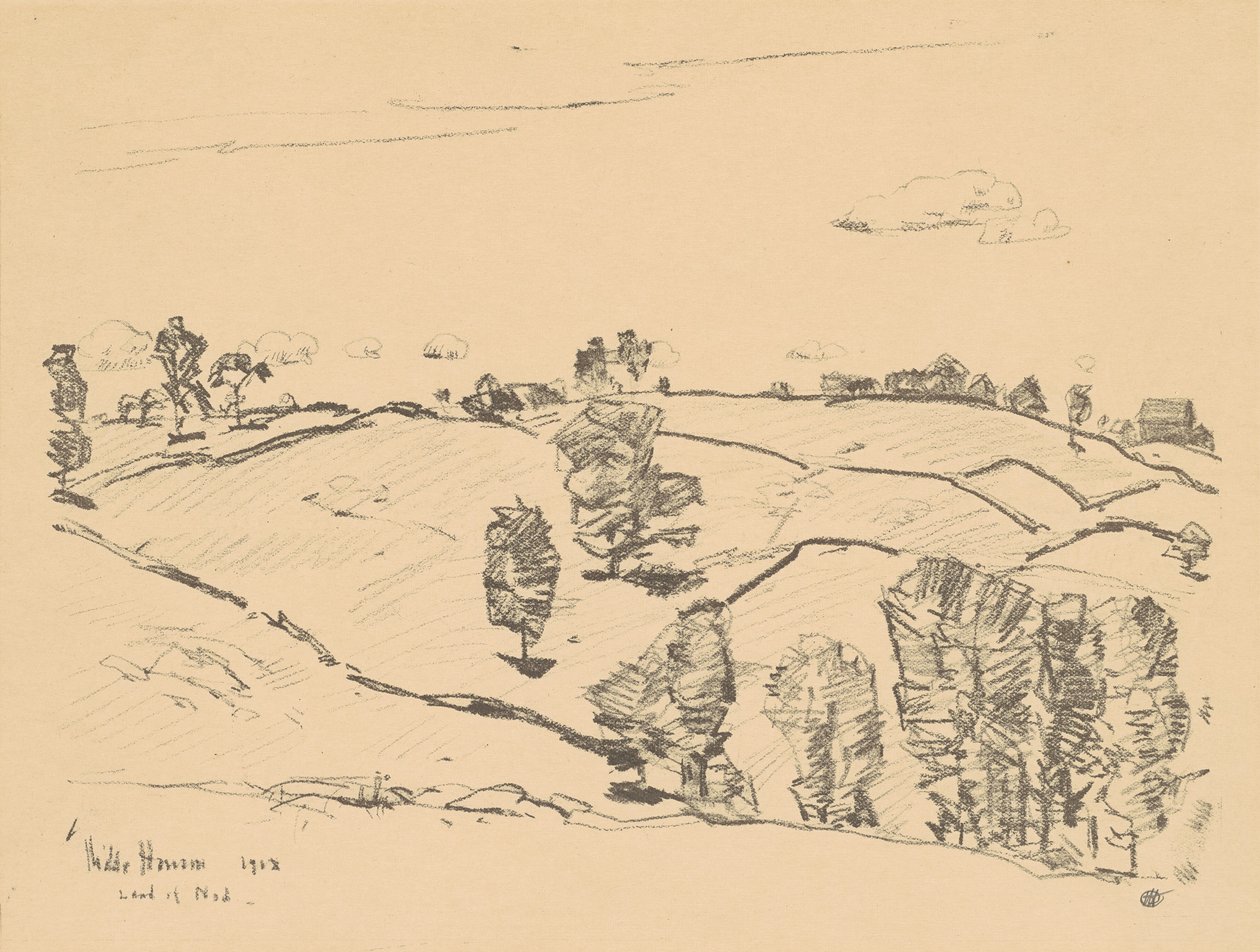 Clôtures en pierre, Terre de Nod - Frederick Childe Hassam