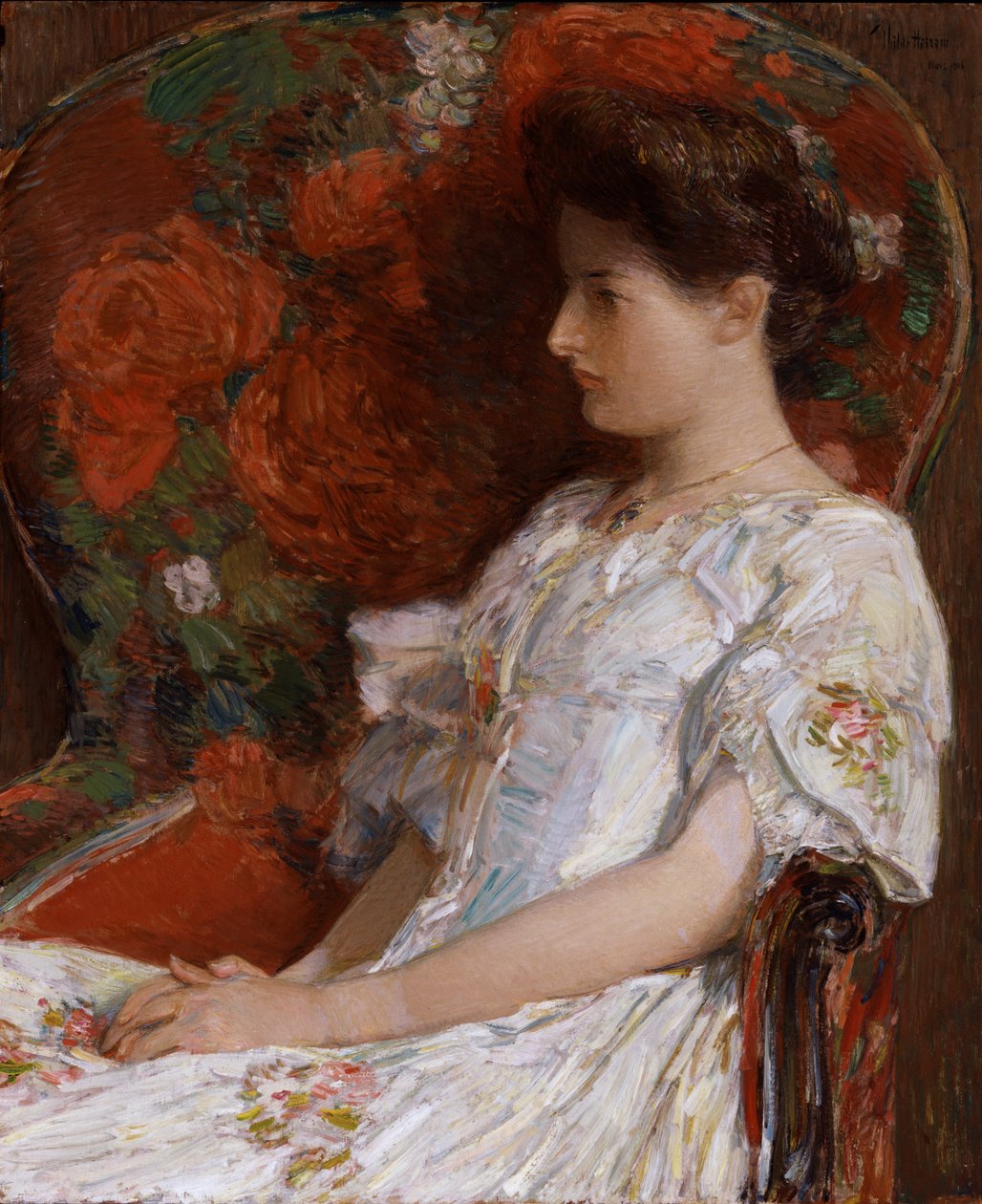 La chaise victorienne - Frederick Childe Hassam