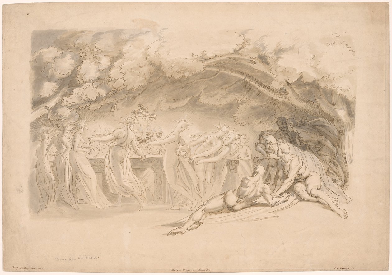 La danse des nymphes, tirée de La Tempête - Frederick Christian Lewis