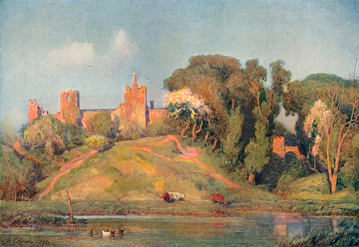 Un ancien fort dans le Suffolk, vers 1899 - Frederick George Cotman
