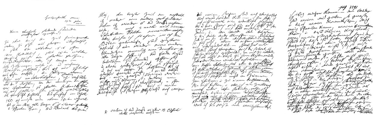Lettre de Ludwig von Beethoven - Frederick George Netherclift