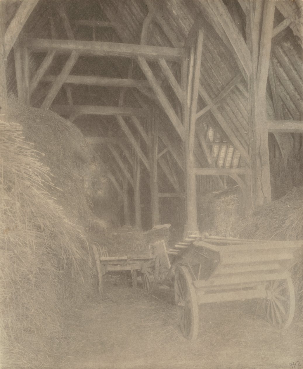 Grange de Great Cokkeswell (près de Kelmscott) : Intérieur - Frederick H. Evans