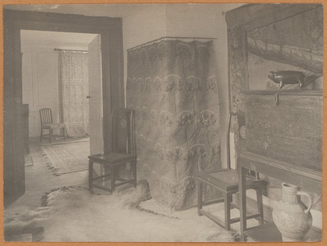Manoir de Kelmscott : Passage vers la chambre lambrissée - Frederick H. Evans