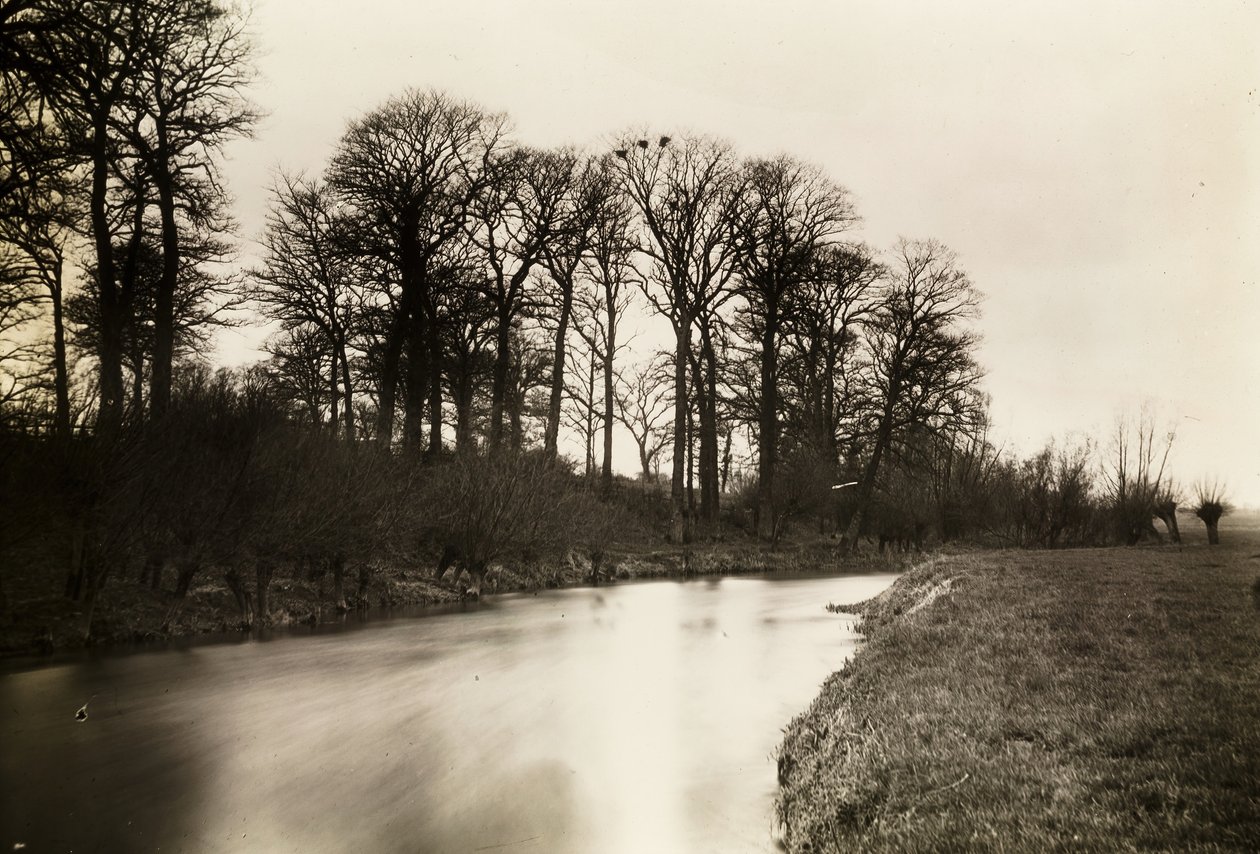 Kelmscott Manor : La Tamise près du manoir - Frederick Henry Evans