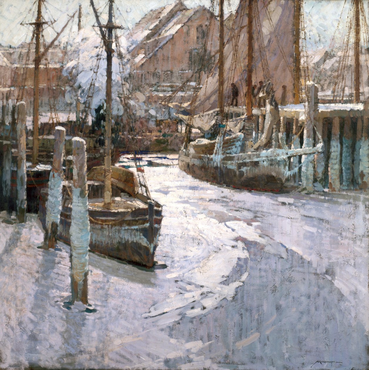 Navires pris dans la glace - Frederick John Mulhaupt