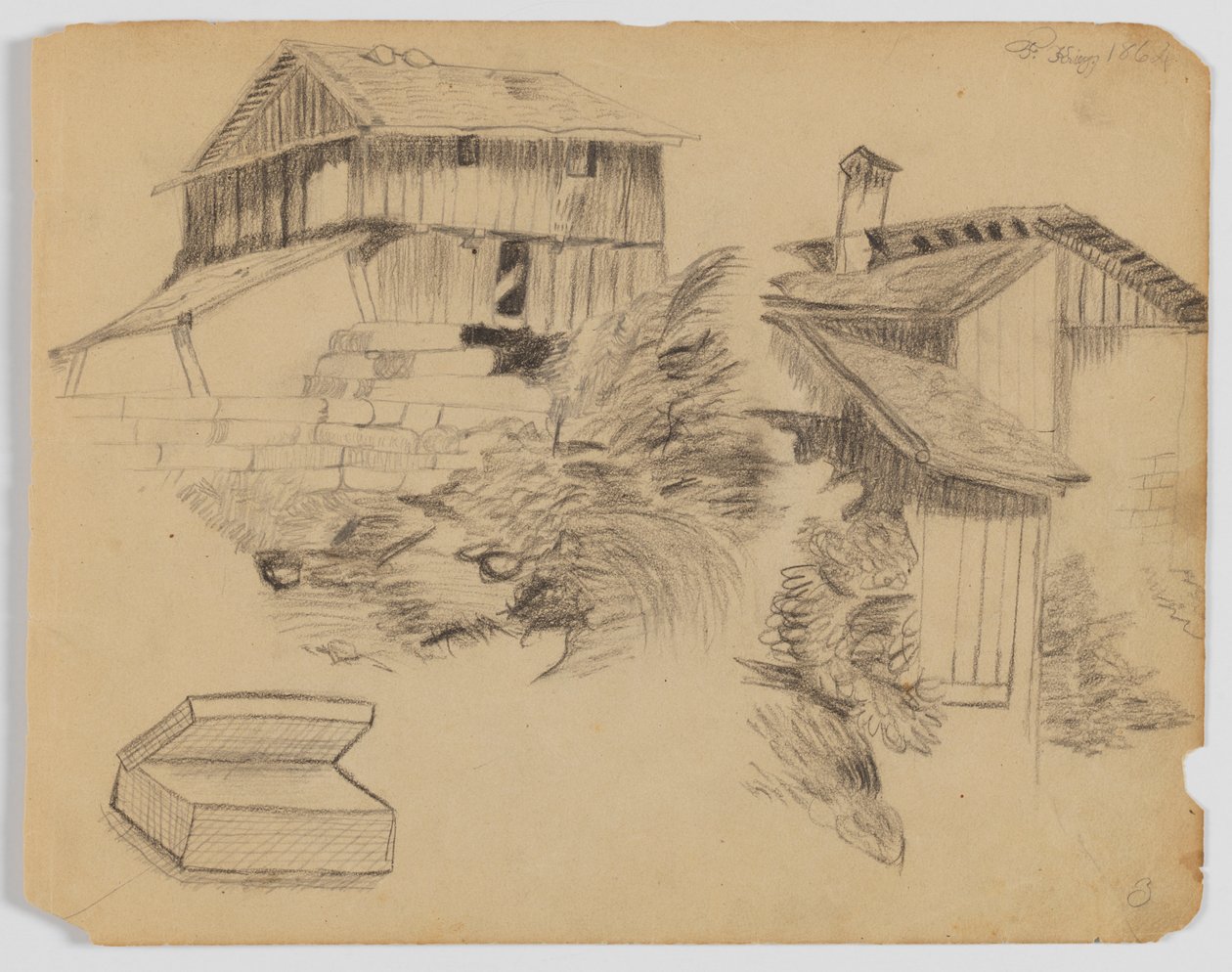Page de carnet de croquis - Frederick Krieg