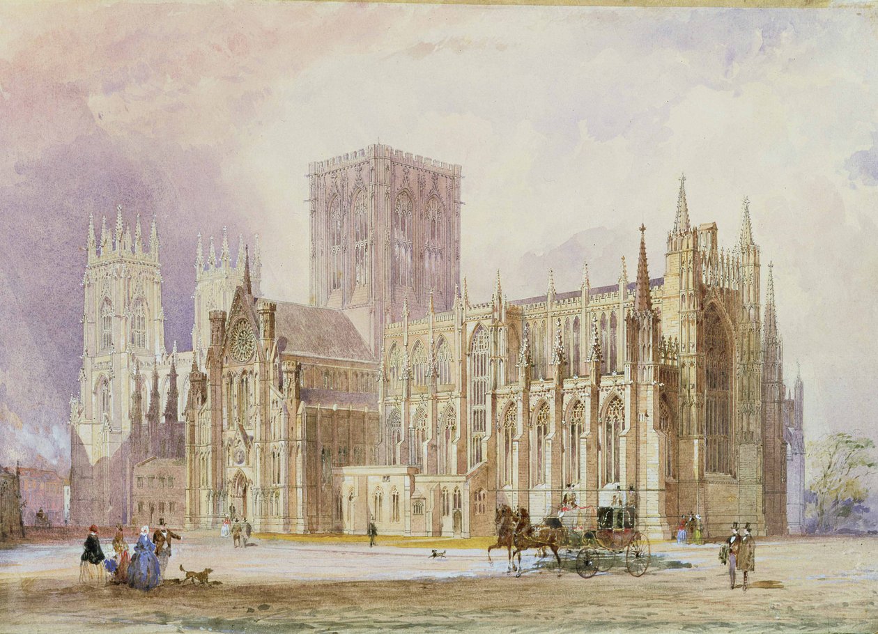 York Minster : vue sud - Frederick Mackenzie