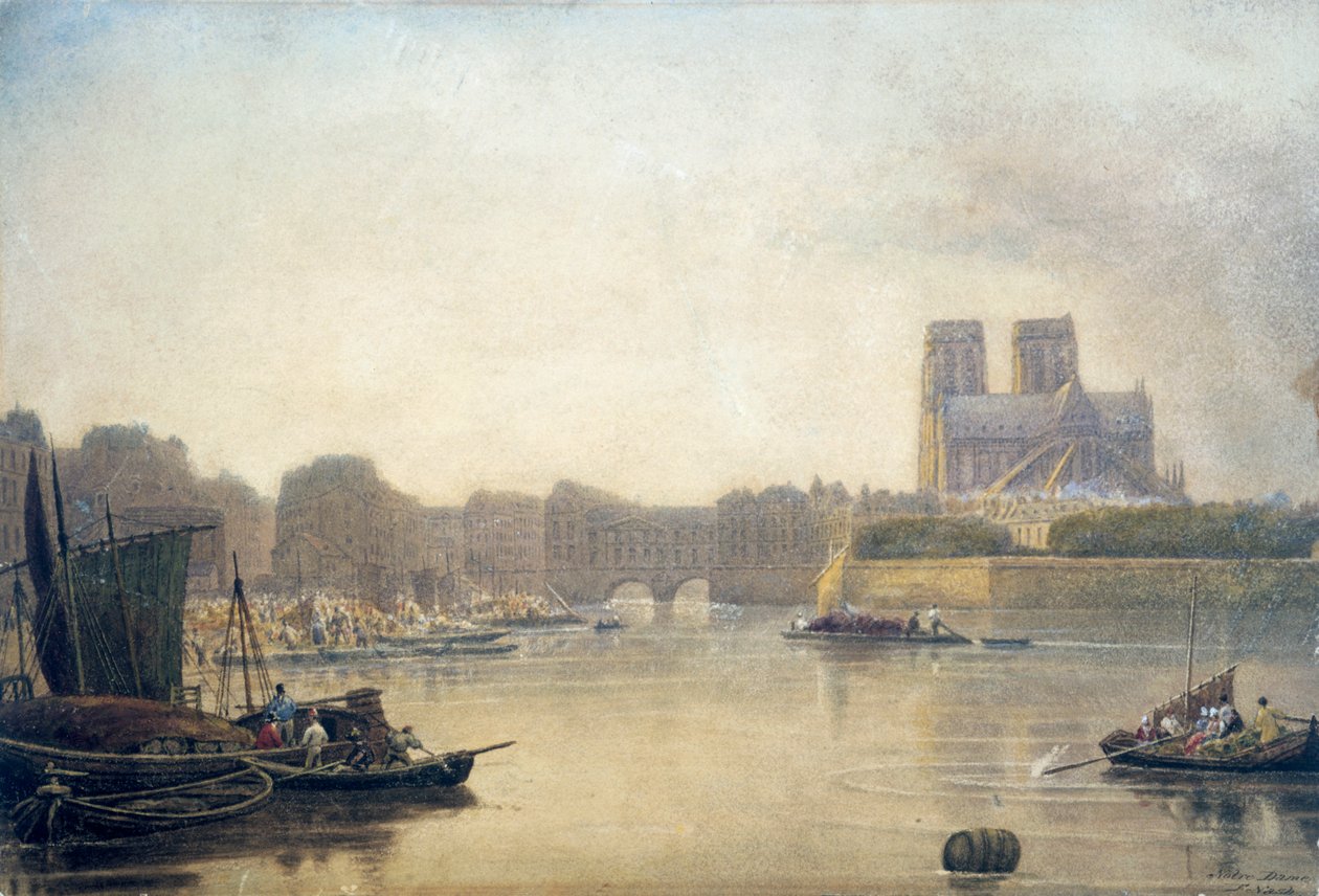 Notre-Dame, Paris, 19e siècle - Frederick Nash
