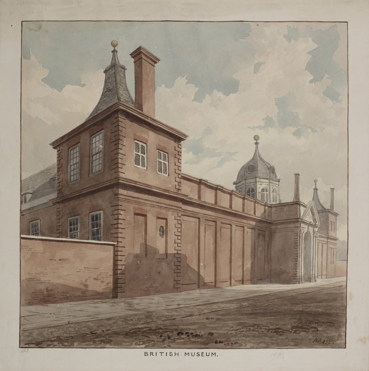 Vue du British Museum, Holborn, c.1807 - Frederick Nash