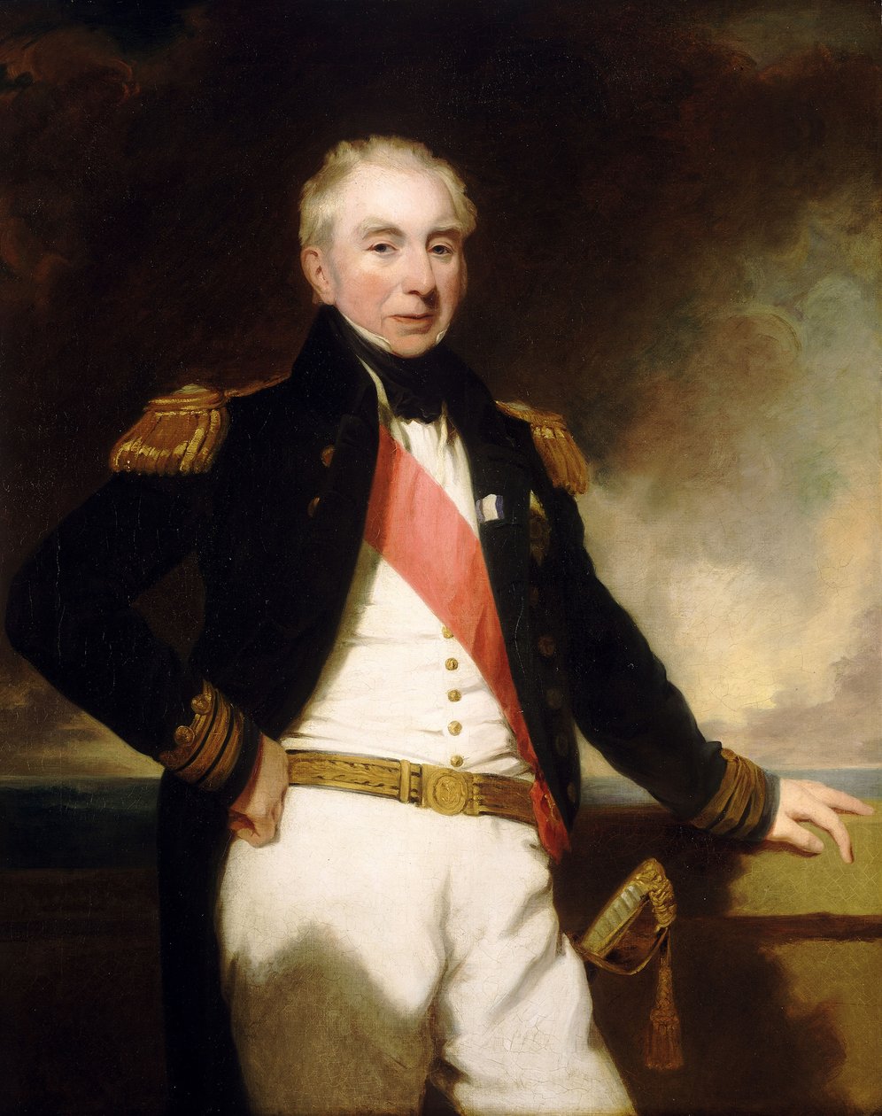 Amiral Sir Robert Stopford (1768-1847), début à mi-19e siècle - Frederick Richard Say