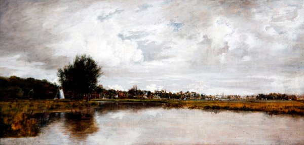 La Rivière Yare à Thorpe, près de Norwich, c.1820-21 - Frederick Waters Watts