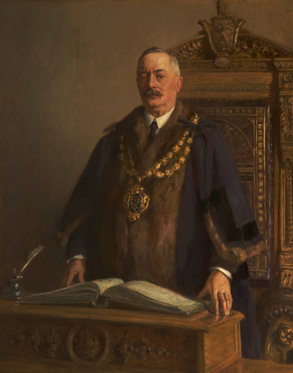 Portrait de Thomas Bolton, vers 1908-09 (huile sur toile) - Frederick William Jackson