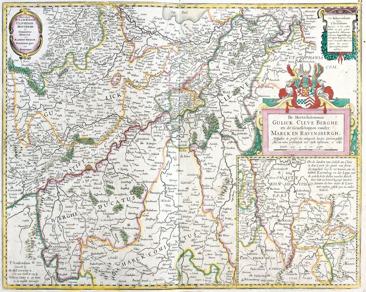 Carte du Comté de Ravensberg (Allemagne) - Frederick de Wit