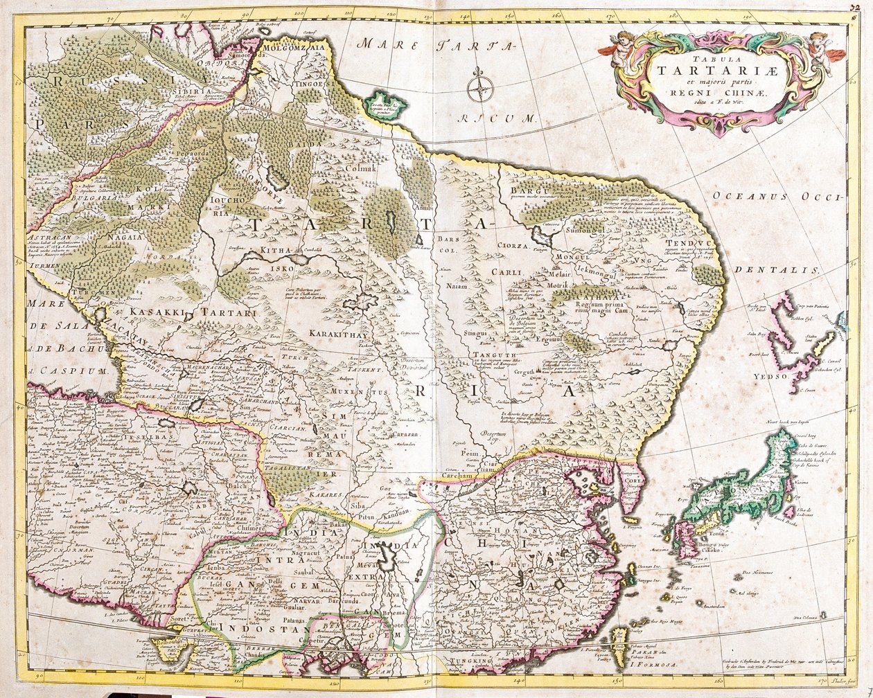 Carte de la région Tartare (Russie et Chine) - Frederick de Wit