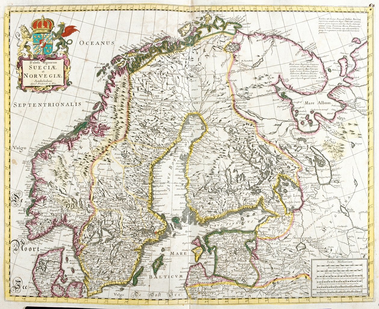 Suède, Norvège, Finlande, Estonie, district fédéral du nord-ouest de la Russie - Frederick de Wit