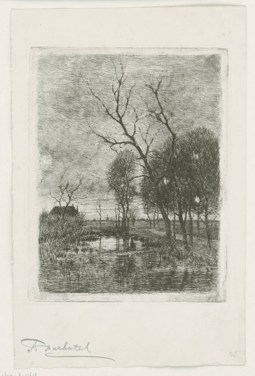 Crépuscule - Fredericus Jacobus van Rossum du Chattel (signed by artist)