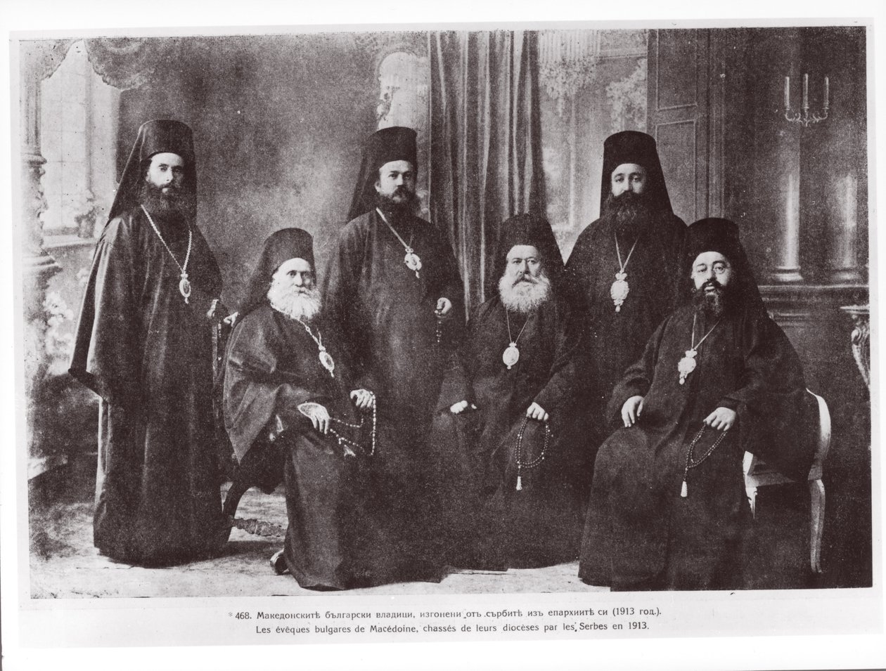 Évêques bulgares de Macédoine chassés de leur diocèse par les Serbes, 1913 - French Photographer