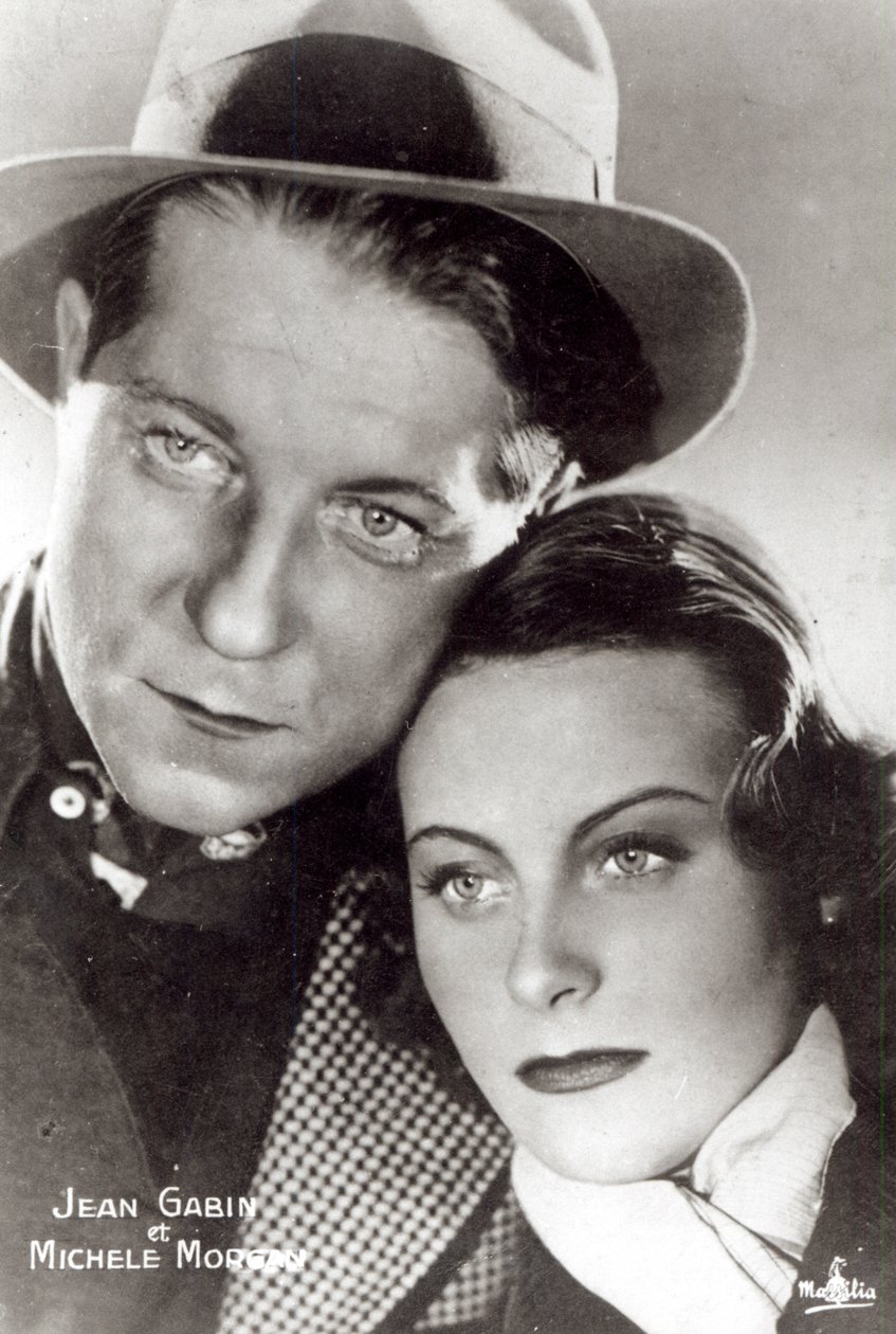 Jean Gabin et Michèle Morgan dans le film Quai des Brumes, 1938 - French Photographer