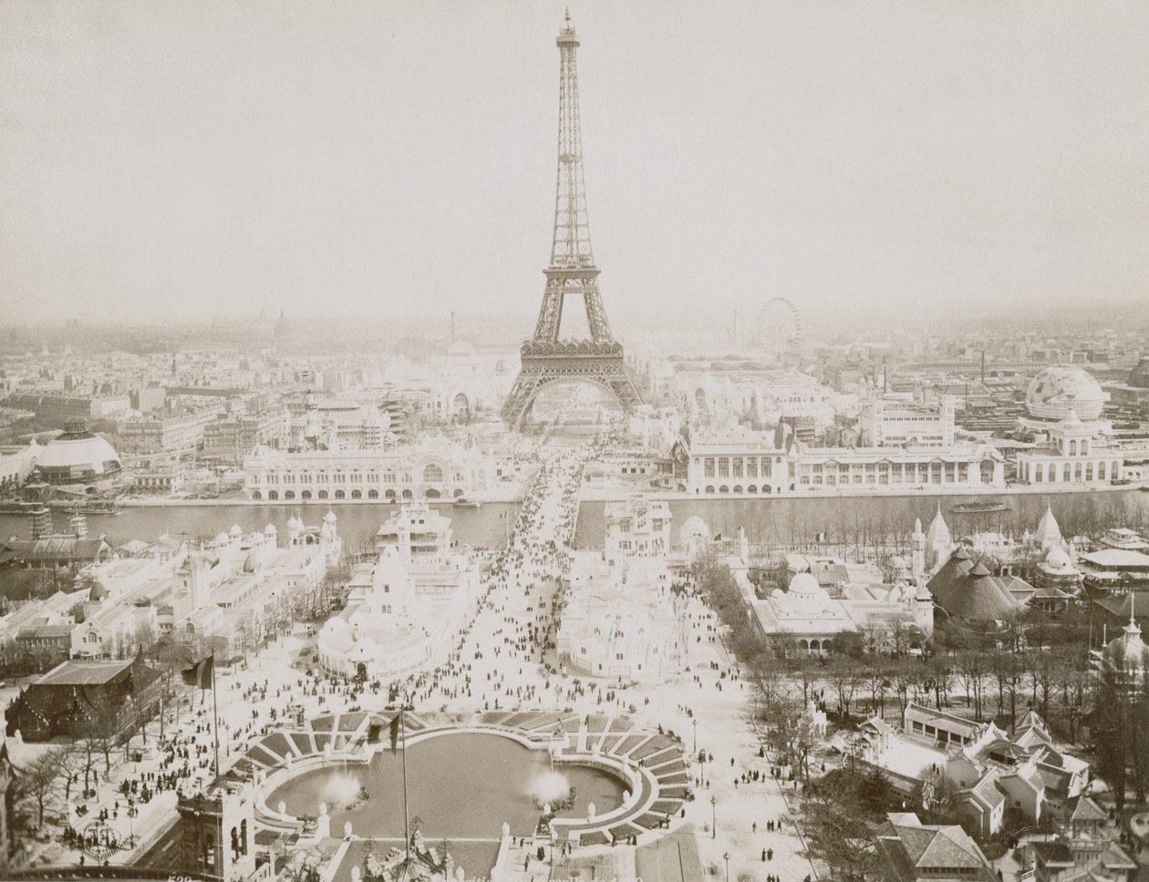 Panorama des Jardins du Trocadéro et du Champ-de-Mars, Paris, vers 1900 - French Photographer