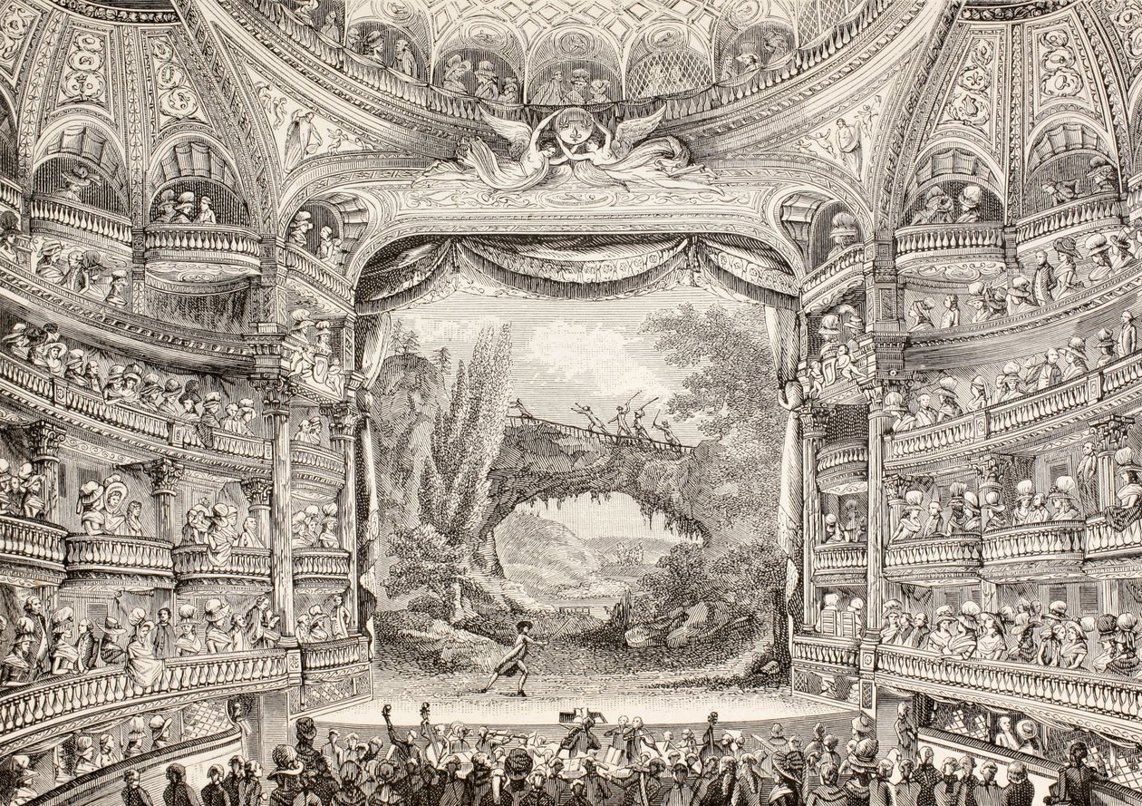 Une représentation de 1789 au Théâtre des Variétés-Amusantes, 1875 - French School
