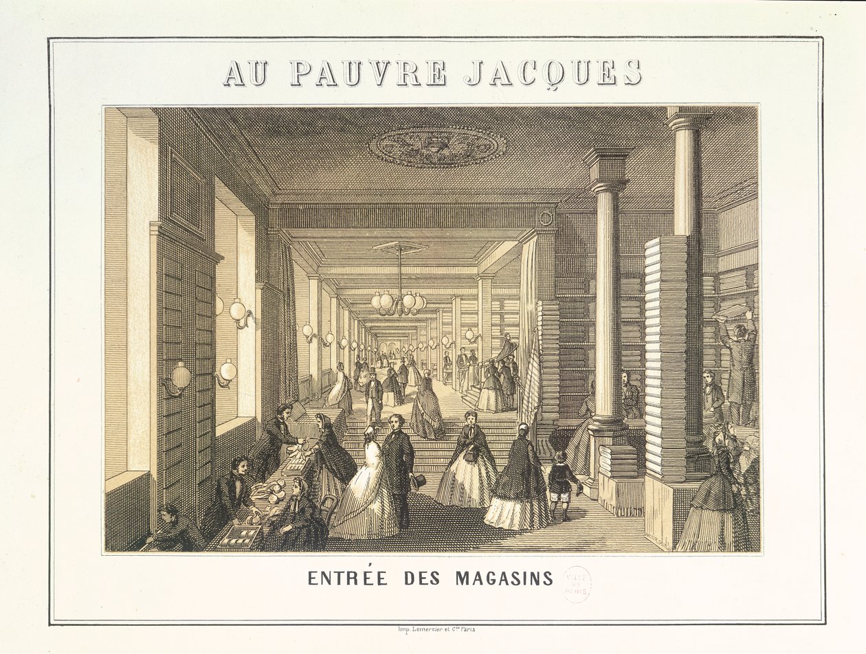 Au Pauvre Jacques : Entrée des boutiques - French School