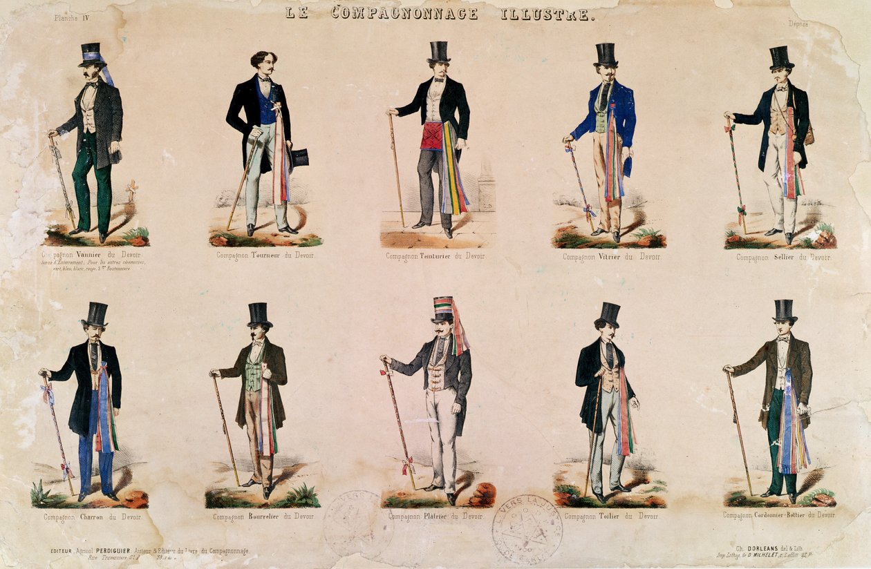 Costumes de diverses professions, de 