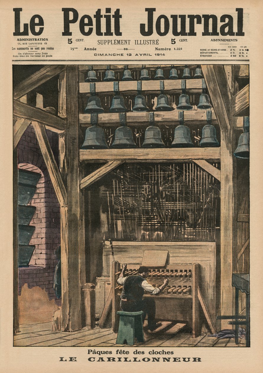 Pâques, le sonneur de cloches, illustration de couverture de 