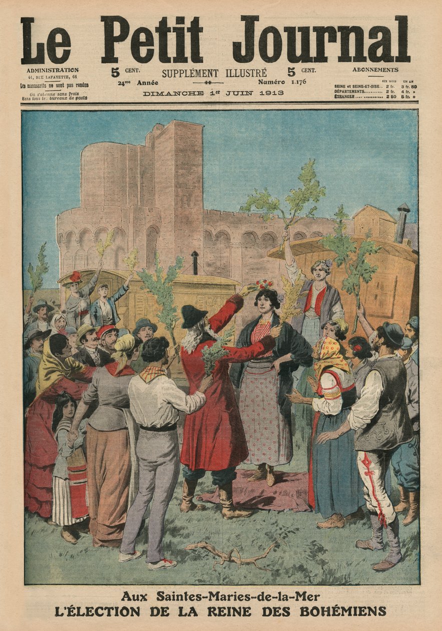 Élection de la Reine des Bohémiens, Sainte-Maries-de-la-Mer, illustration de couverture de 