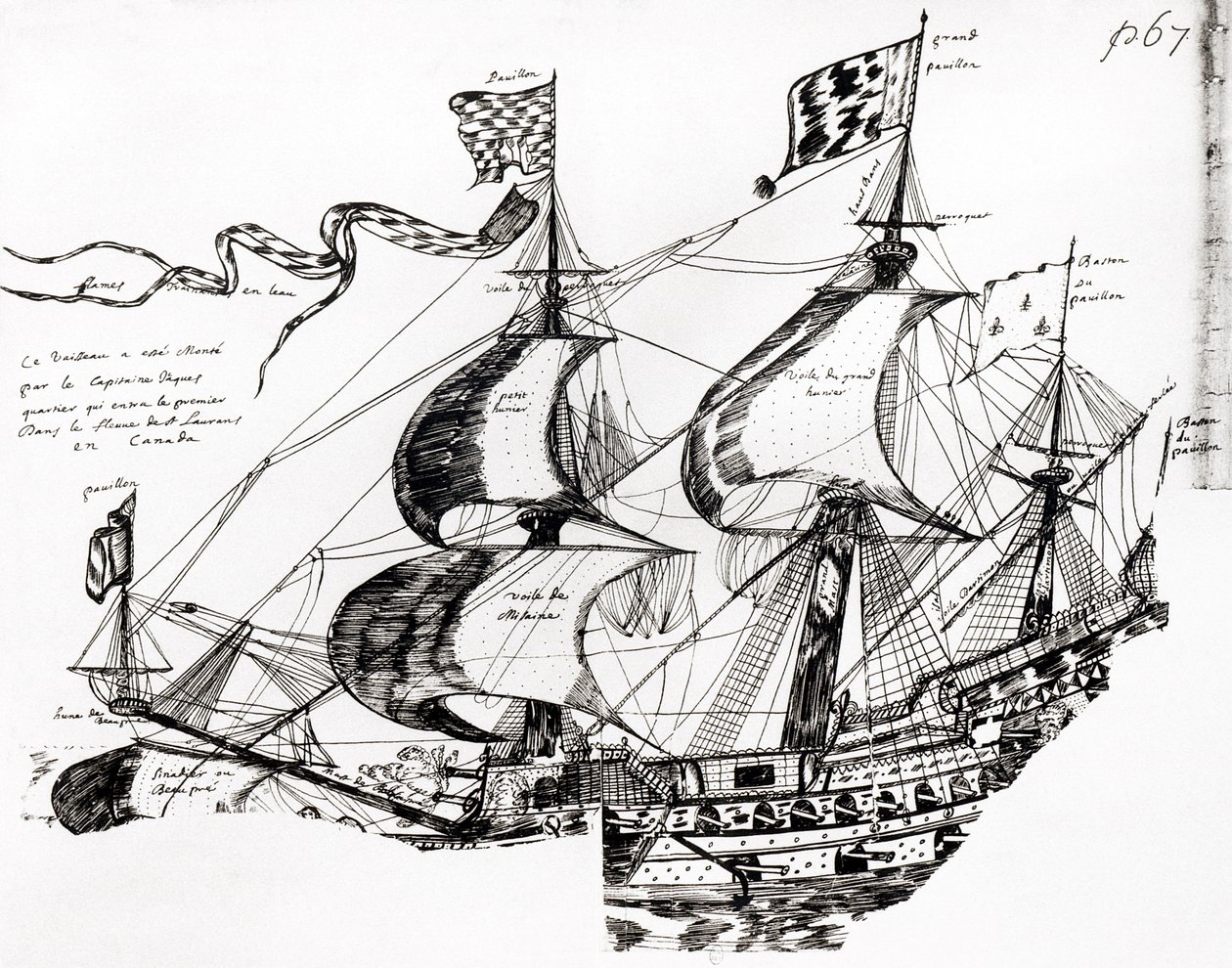 Le navire de Jacques Cartier, de 