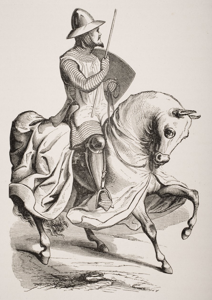 Chevalier en tenue de combat, d