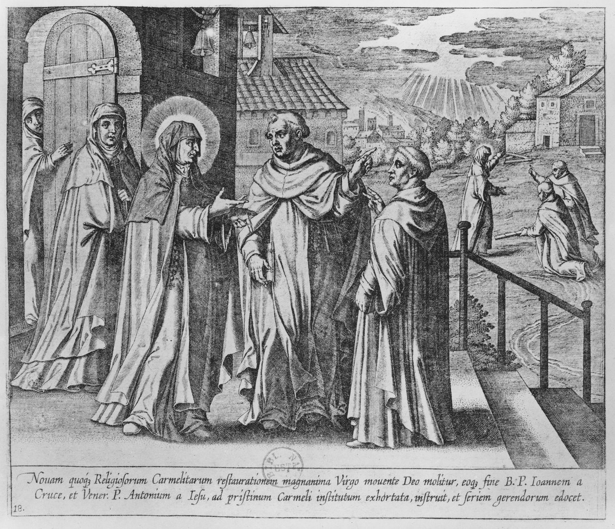 Rencontre entre Saint Jean de la Croix et Sainte Thérèse d