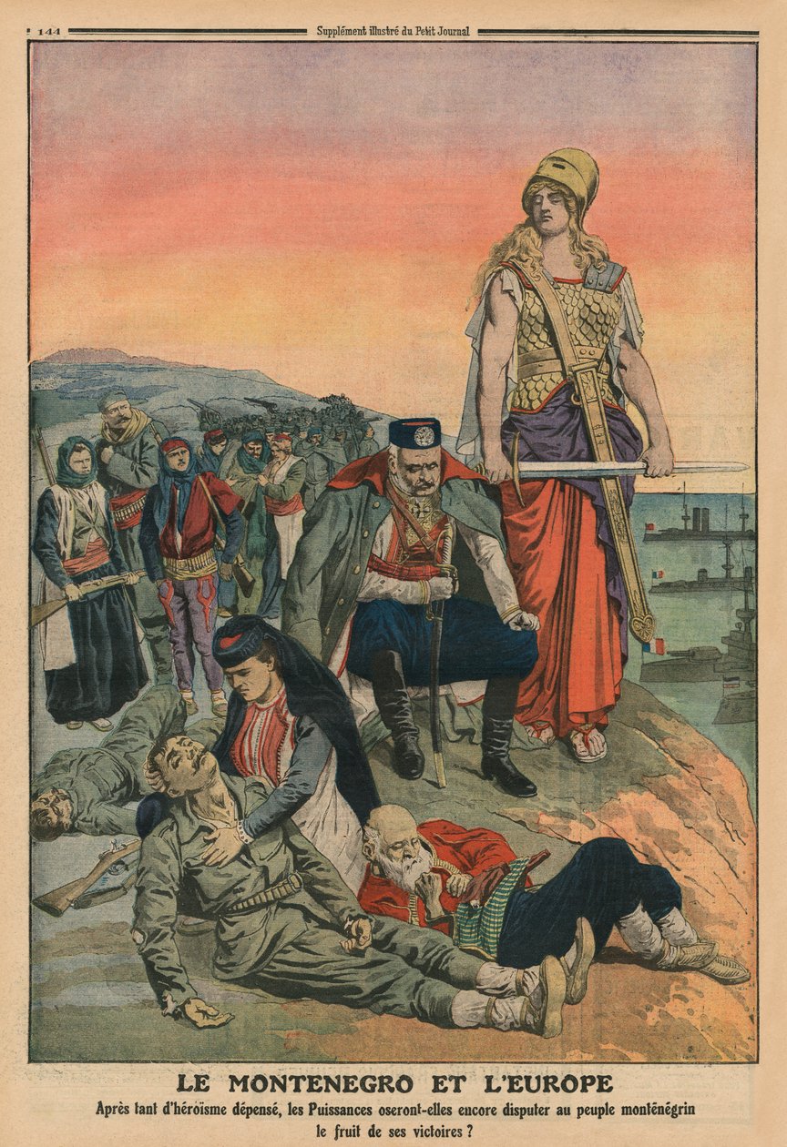 Monténégro et Europe, illustration de couverture arrière de 