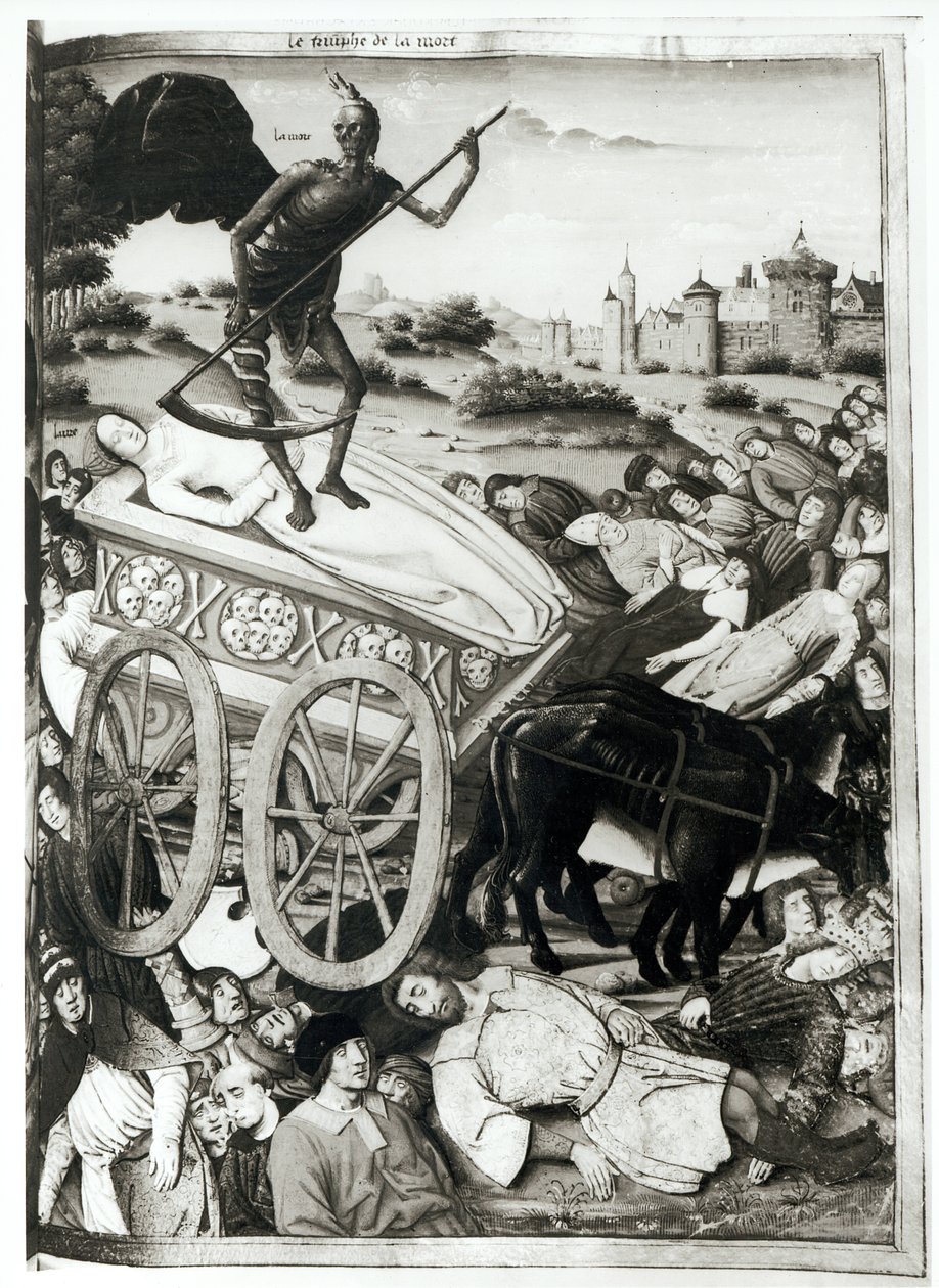 Ms.Fr.594 fol.135 Le Triomphe de la Mort de 