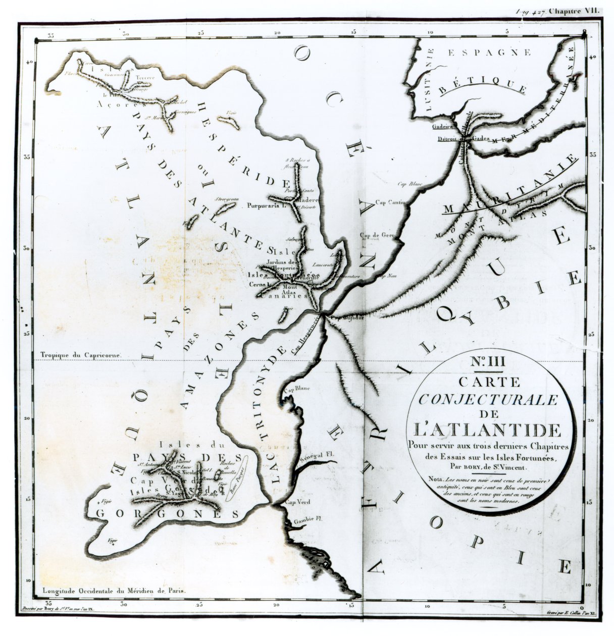 No. III Carte conjecturale de l