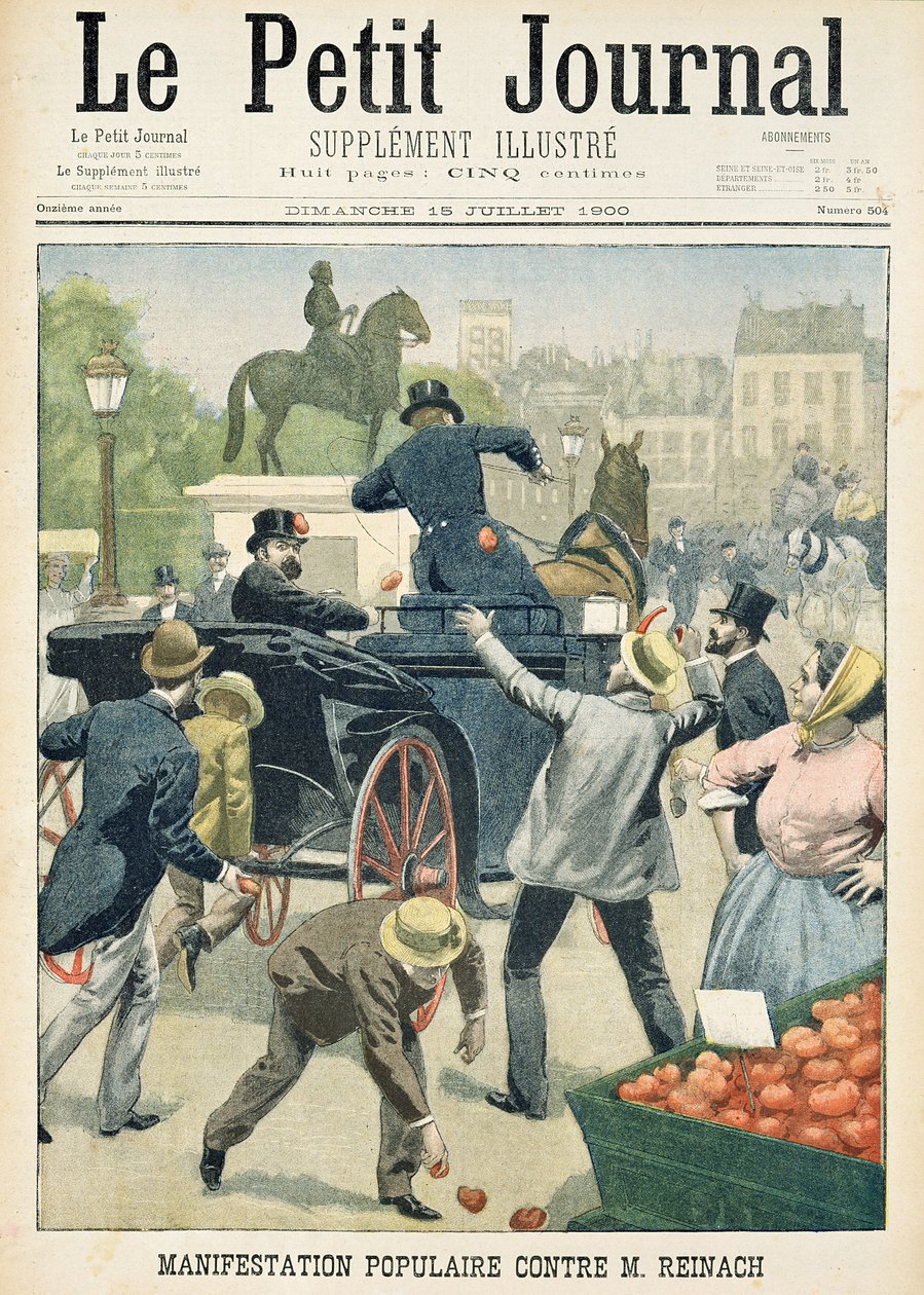 Protestation populaire contre Joseph Reinach (1856-1921) de 