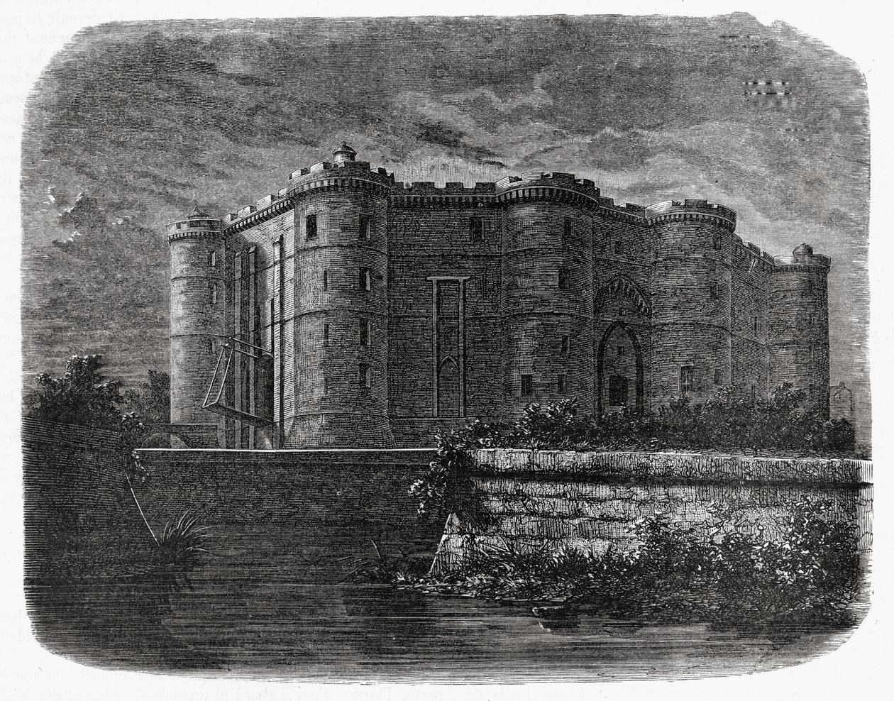 La Bastille, Paris au 18ème siècle - French School