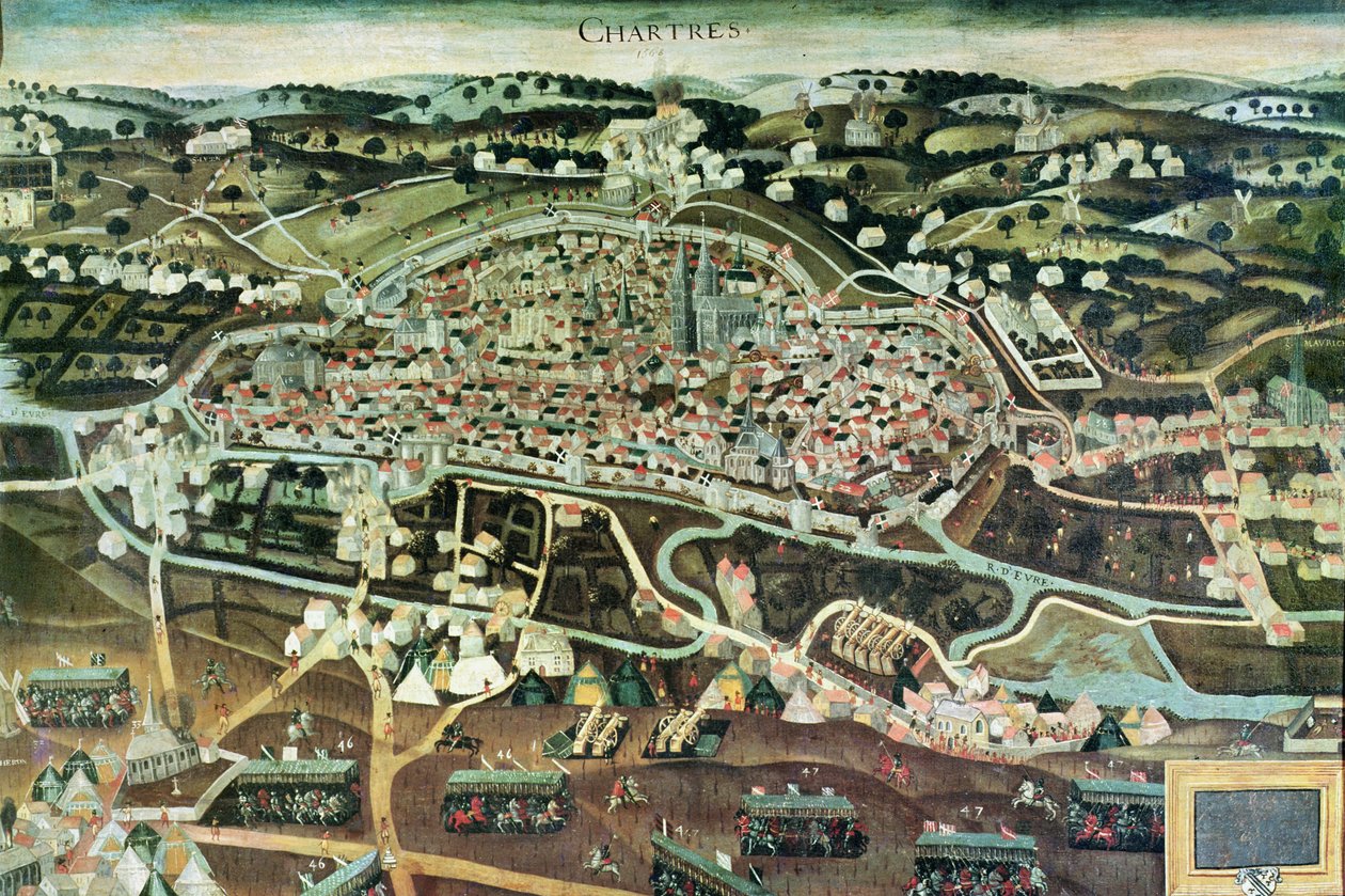 Le Siège de Chartres en 1568 - French School