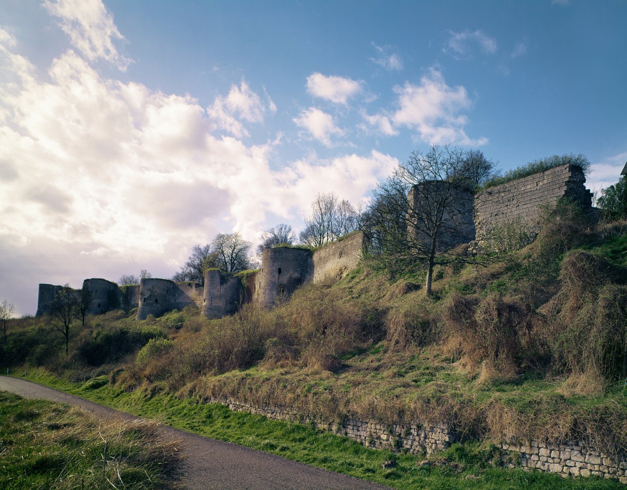 Vue des fortifications - French School
