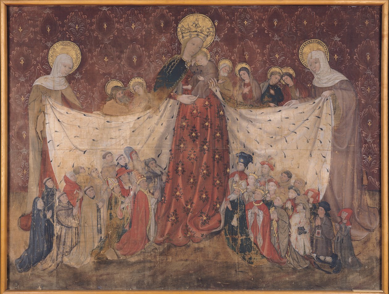 Vierge protectrice, vers 1417 (tempera sur panneau) - French School