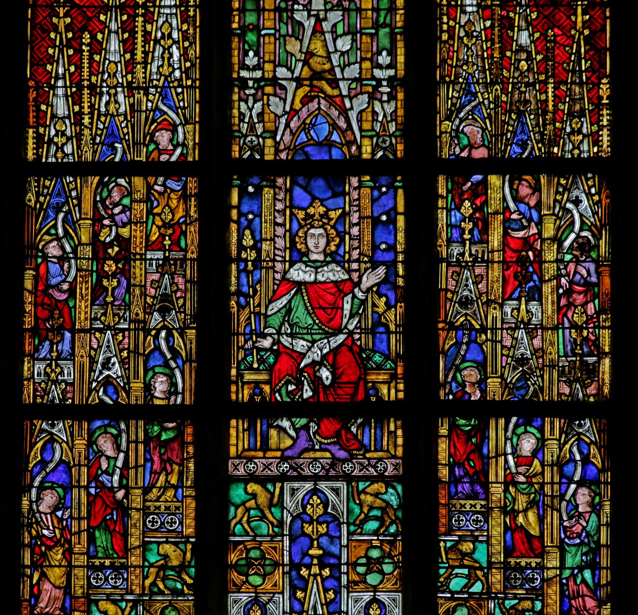 Salomon en trône, vers 1320, 14e-20e siècle (principalement moderne) - French School
