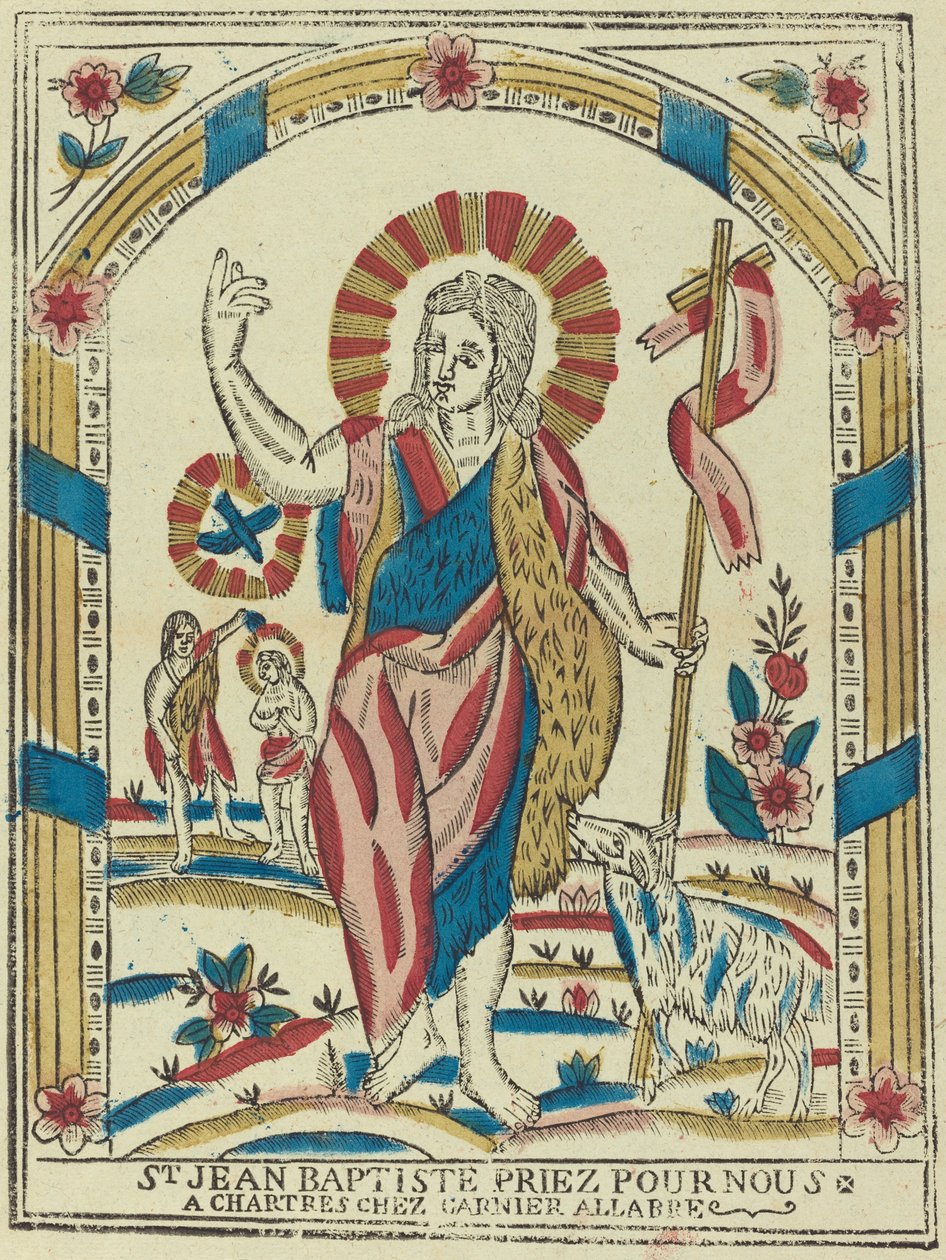 Saint Jean-Baptiste priez pour nous - French 19th Century