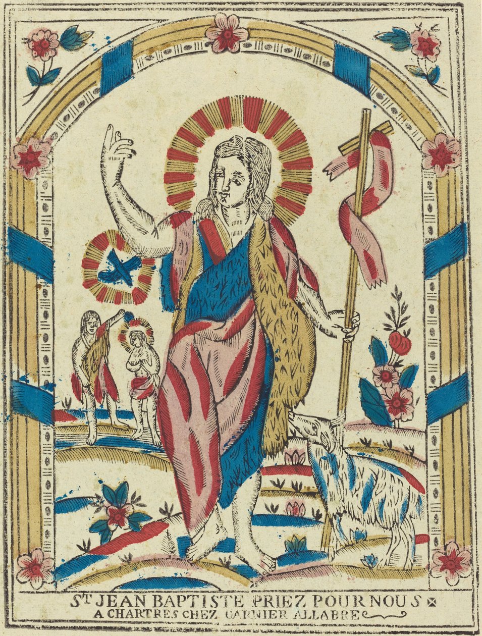 Saint Jean-Baptiste priez pour nous - French 19th Century